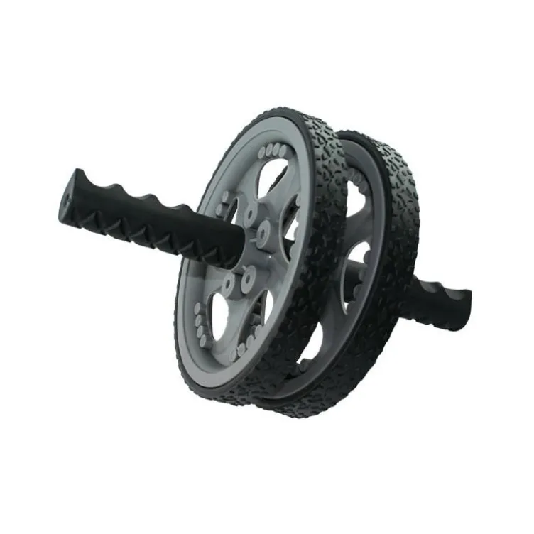 Roue double de renforcement musculaire pour exercices de musculation - Surface antidérapante