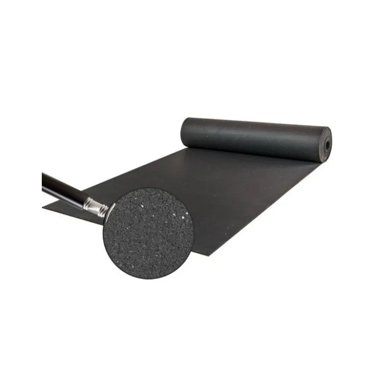 Rouleau protection de sol en caoutchouc 10m2 pour salle de musculation