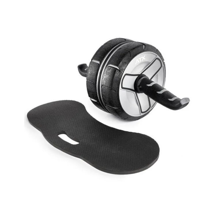 Roulette de musculation pour abdominaux de marque ATX avec tapis de protection