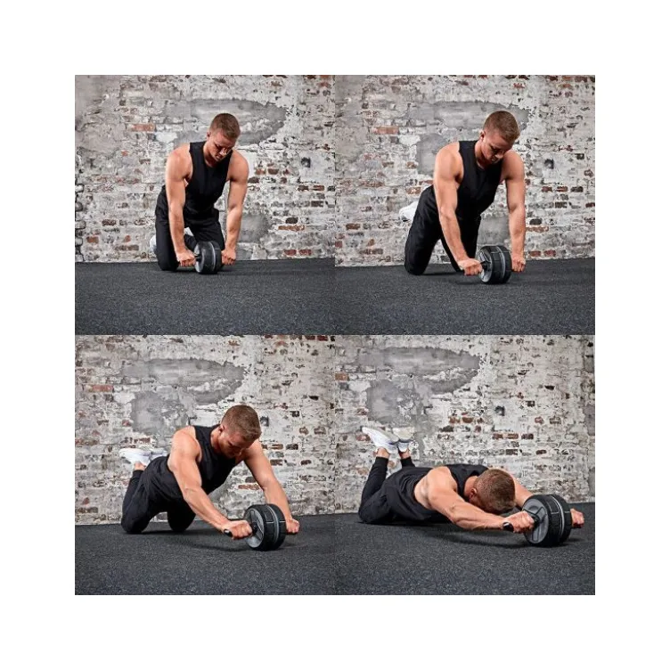 Roulette de musculation pour abdominaux de marque ATX avec tapis de protection