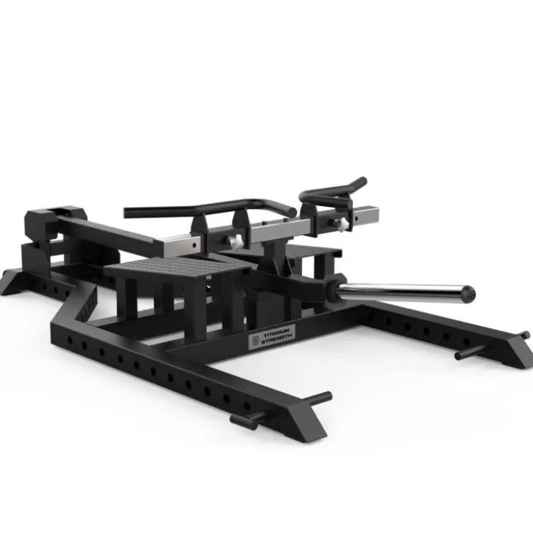 Rowing debout avec T-barre pour entraînement du dos à charge libre 175 kg max - EL-PL40 Titanium Strength Élite Séries