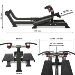 Rowing T-Bar ATX machine professionnelle charge 300 kg