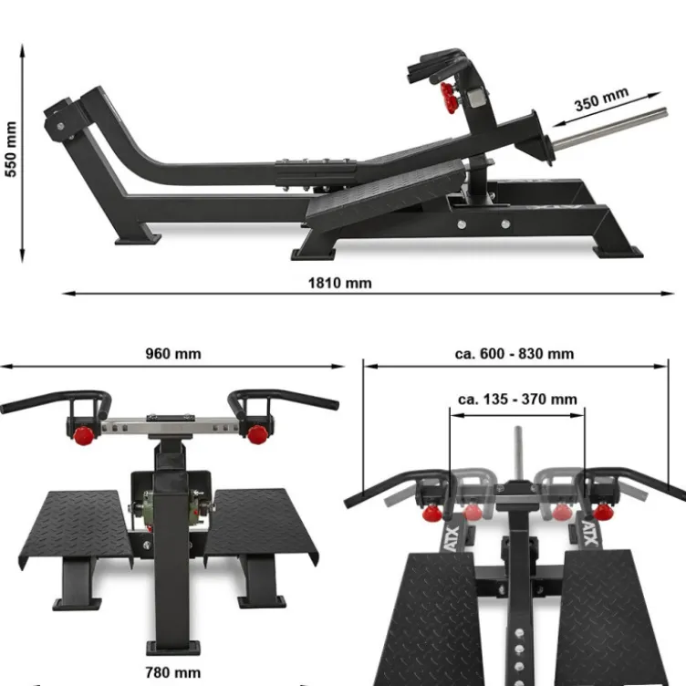 Rowing T-Bar ATX machine professionnelle charge 300 kg