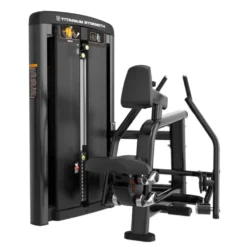 Row machine PRO Titanium Strength à charge guidée 100 kg pour l'entraînement du dos - Station back pull GS-S45 Genesis