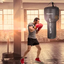 Sac de frappe de MMA en PVC et coutures solides - 105 x 45 cm / 33 kg