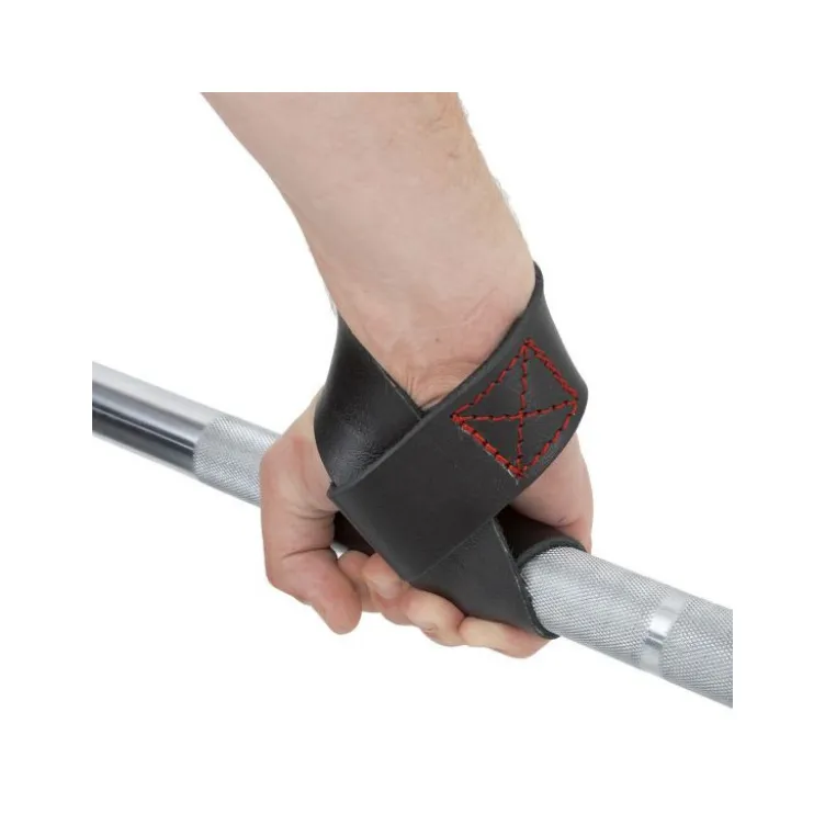 Sangles de tirage en cuir pour musculation