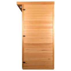Sauna en bois infrarouge individuel Mettsa 100 avec ioniser d'oxygène et lumière multicolores