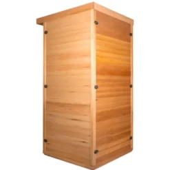 Sauna en bois infrarouge individuel Mettsa 100 avec ioniser d'oxygène et lumière multicolores
