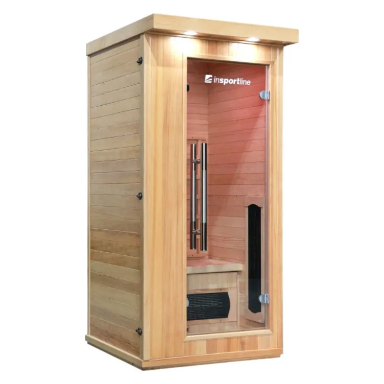Sauna en bois infrarouge individuel Mettsa 100 avec ioniser d'oxygène et lumière multicolores