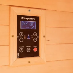Sauna en bois infrarouge individuel Mettsa 100 avec ioniser d'oxygène et lumière multicolores
