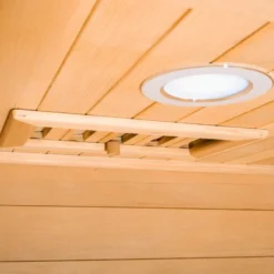 Sauna en bois infrarouge individuel Mettsa 100 avec ioniser d'oxygène et lumière multicolores