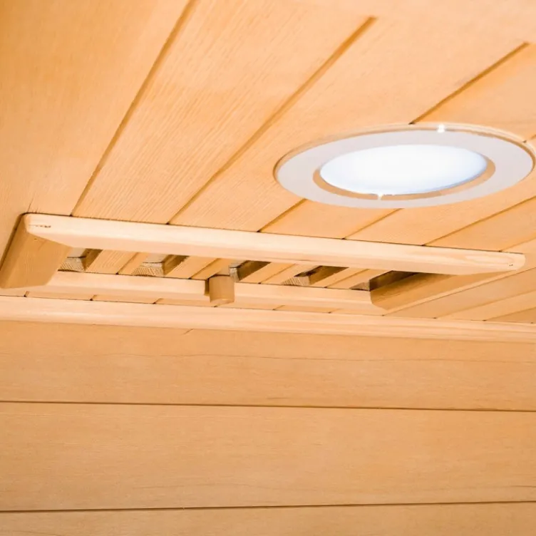 Sauna en bois infrarouge individuel Mettsa 100 avec ioniser d'oxygène et lumière multicolores
