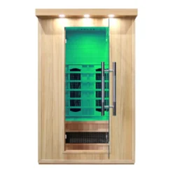 Sauna infrarouge duo Mettsa 200 avec ioniseur d'air - 7 modes de lumières pour la récupération sportive