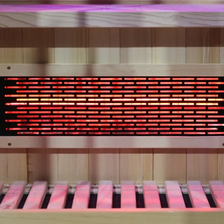 Sauna infrarouge pour une personne Trevirke 100 sauna - 7 couleurs de luminothérapie avec chauffage jusqu'à 65°
