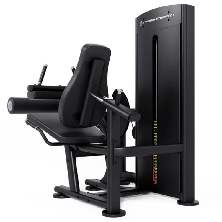 Seated Leg Curl à charge guidée 100 kg pour ischio-jambiers BS-S30 Titanium Strength Black Series - 26 combinaisons de réglages