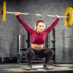 Set de disques olympiques 140 kg de compétition de couleur pour cross-training