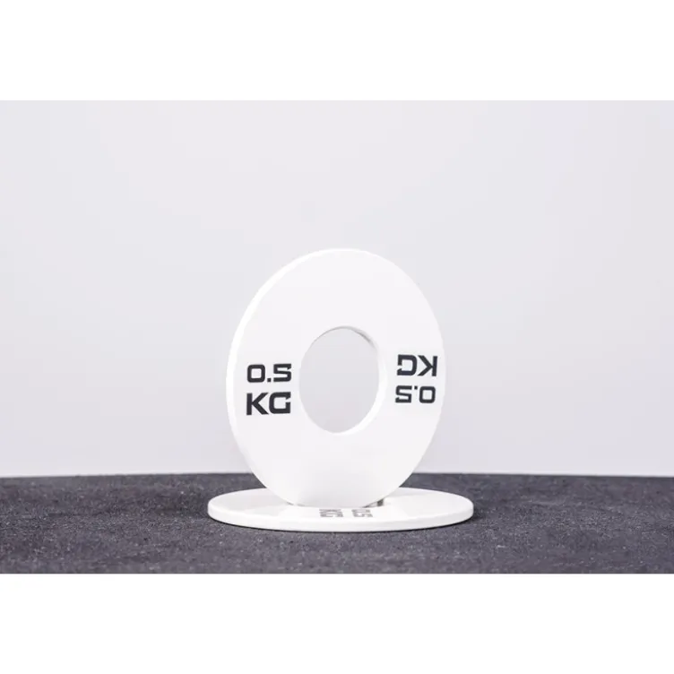 Set de micro plaques de poids en 50 mm en caoutchouc 0,5 à 2,5 kg