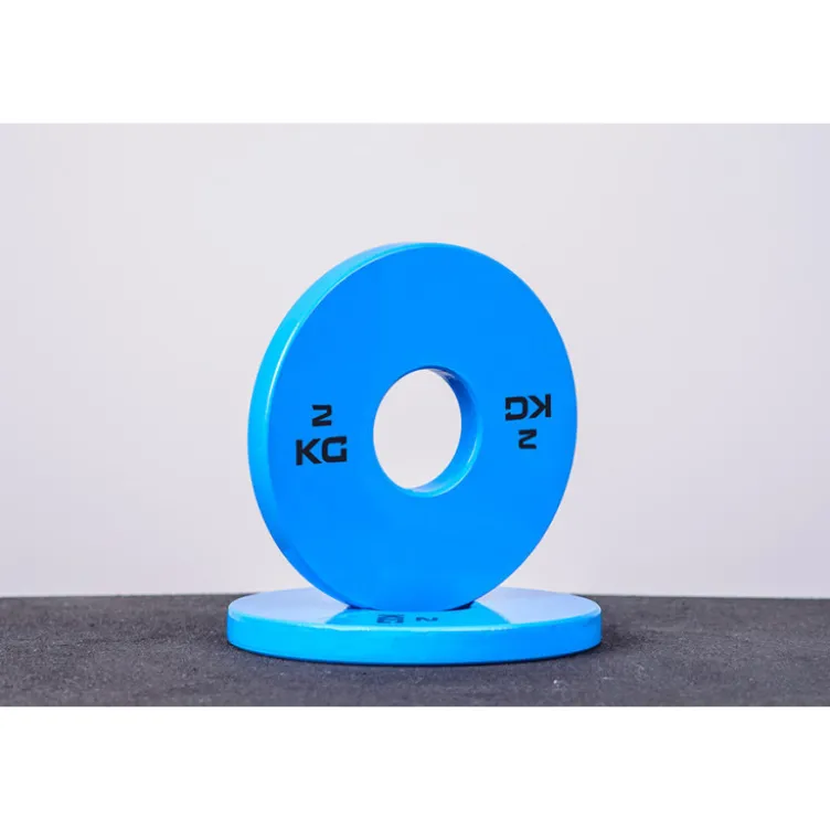 Set de micro plaques de poids en 50 mm en caoutchouc 0,5 à 2,5 kg