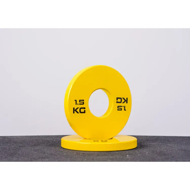 Set de micro plaques de poids en 50 mm en caoutchouc 0,5 à 2,5 kg