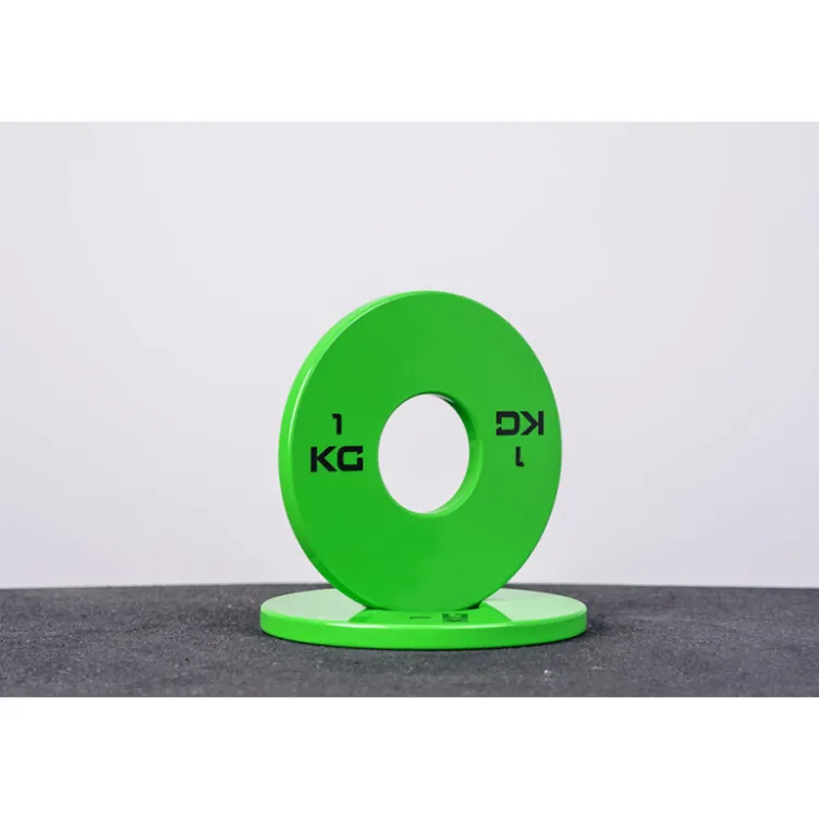 Set de micro plaques de poids en 50 mm en caoutchouc 0,5 à 2,5 kg