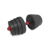 Set de musculation homegym 30 kg barres courtes + barre de connexion