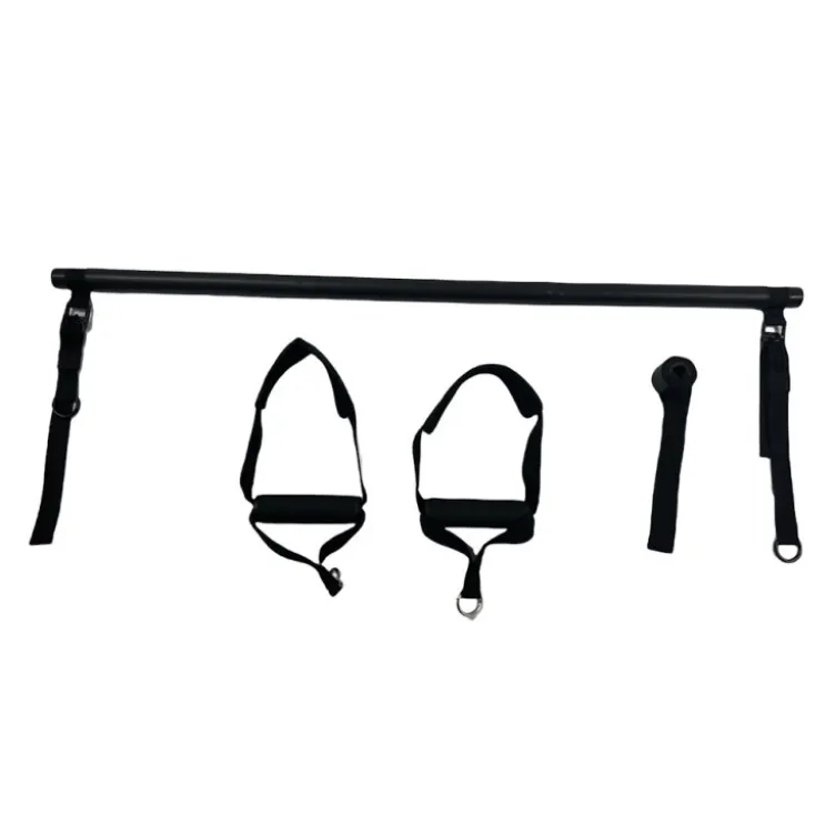 Set de renforcement musculaire - Barre de Pilates avec 6 bandes de résistance et poignées