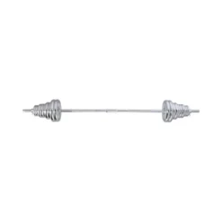 Set d'haltères chromé en mallette pour musculation des biceps - 55 kg