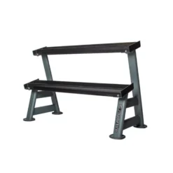 Set d'haltères complet de 5 kg à 35 kg avec support de rangement robuste à deux étages