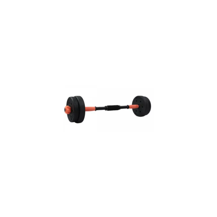 Set d'haltères en acier 4 en 1 - Barre d'haltères ou kettlebells avec poignées antidérapantes