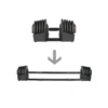 Set d'haltères réglable pour home gym avec barre courte et longue - Powerblock