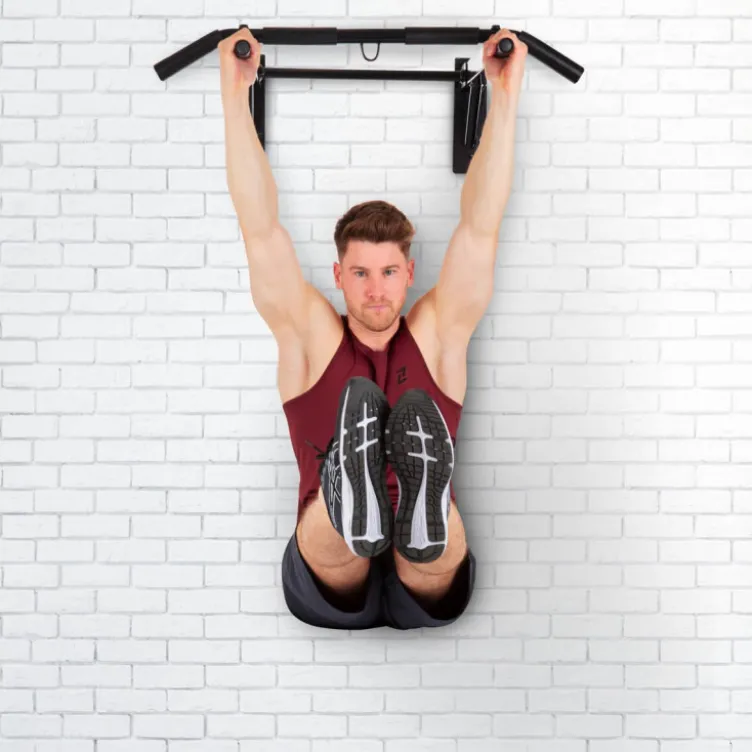 Set d'équipement musculation : Barre traction murale + poignées push-up + poignées coulissantes