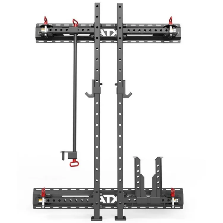 Set Half Rack mural et pliable ATX compact hauteur 198 cm avec rails de fixation