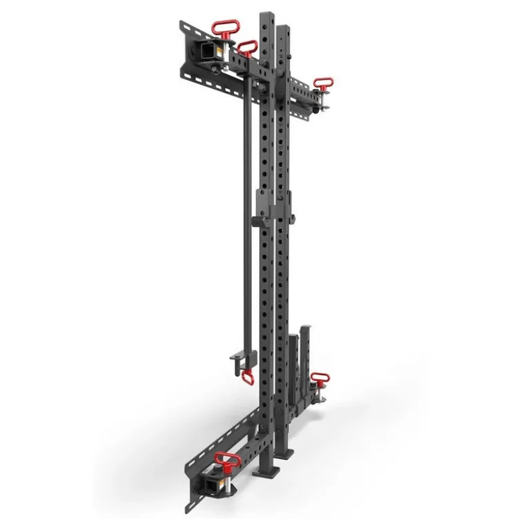 Set Half Rack mural et pliable ATX compact hauteur 198 cm avec rails de fixation