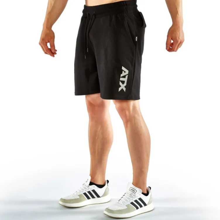 Short de sport noir ATX avec poche à zip et porte-serviette - S à XL
