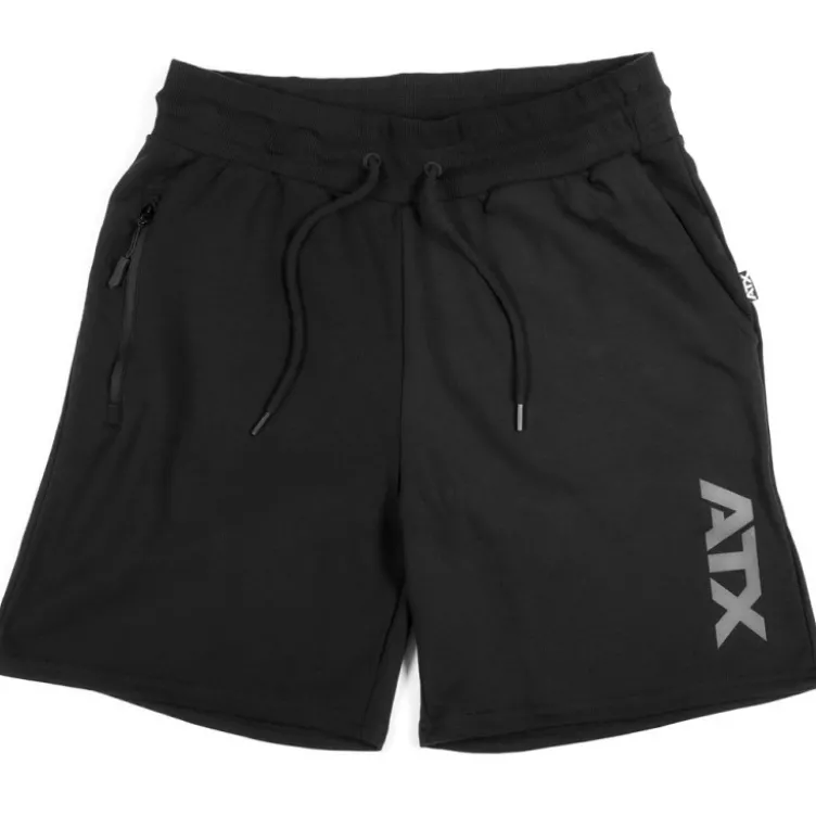 Short de sport noir ATX avec poche à zip et porte-serviette - S à XL