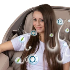 Siège massant haut de gamme avec télécommande et ioniseur d'air - Fonctionnalités multiples de massage 60 airbags