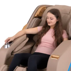 Siège massant pour les muscles avec ioniseur d'air et chauffage du dossier - 8 programmes prédéfinis et 5 types de massage