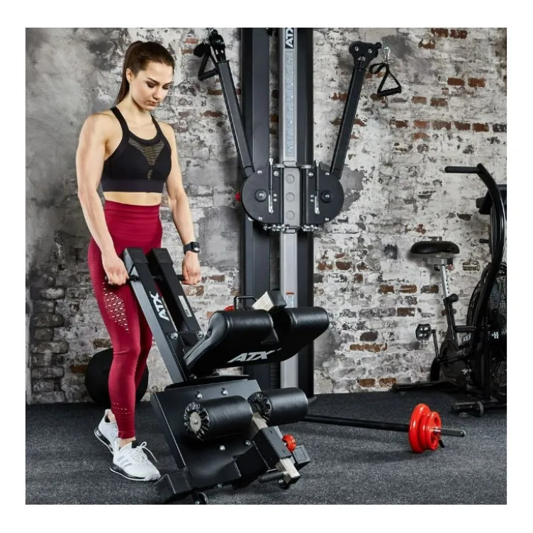 Sissy squat professionnel ATX pour entraînement des fessiers et des cuisses