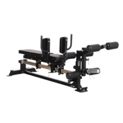 Sliding bench C10 Force USA - Banc de musculation sur glissière avec leg curl/extension et pupitre à biceps