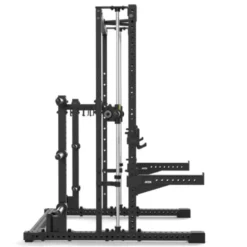 Smith machine ATX avec poulie à charge guidée 125 kg pour home gym - Barre guidée fluide avec 12 hauteurs