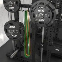 Smith machine ATX avec poulie à charge guidée 125 kg pour home gym - Barre guidée fluide avec 12 hauteurs