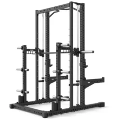 Smith machine ATX avec poulie à charge guidée 125 kg pour home gym - Barre guidée fluide avec 12 hauteurs