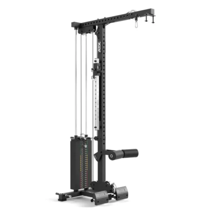 Smith machine ATX avec poulie à charge guidée 125 kg pour home gym - Barre guidée fluide avec 12 hauteurs