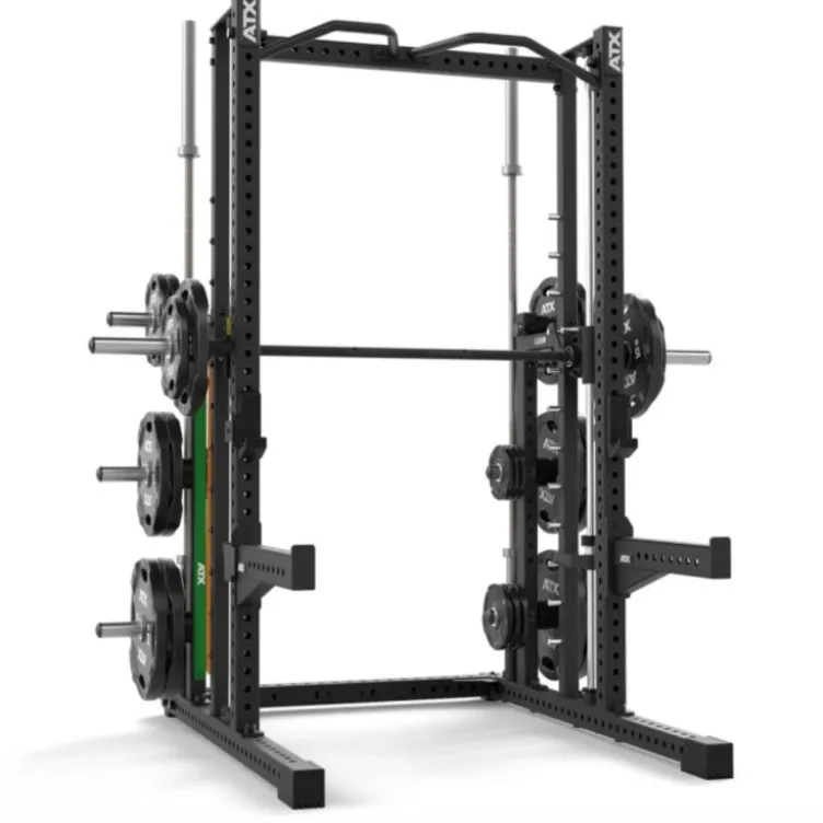 Smith machine ATX série 700 avec guidage précis et fluide ultra-robuste - Supports de rangement multiples intégrés pour homegym