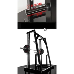 Smith machine avec barre de musculation guidée olympique - Capacité de charge 800 kg pour salle de sport