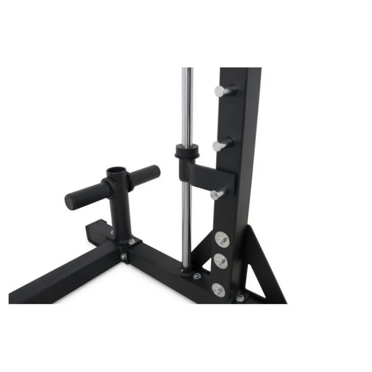 Smith machine 215 cm avec barre guidée et crochets en J - Capacité de charge 272 kg - Titanium Strength RM10