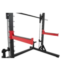 Smith machine 215 cm avec barre guidée et crochets en J - Capacité de charge 272 kg - Titanium Strength RM10