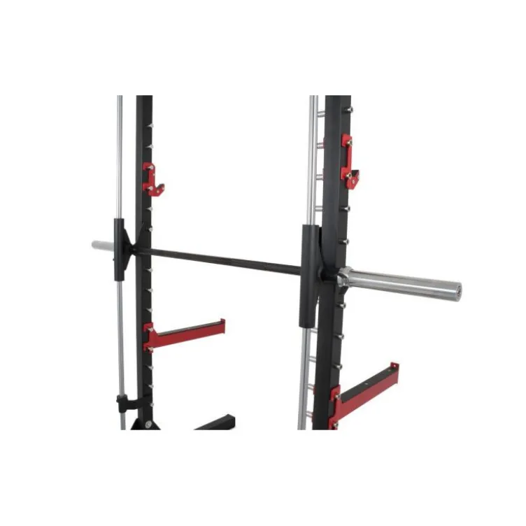 Smith machine 215 cm avec barre guidée et crochets en J - Capacité de charge 272 kg - Titanium Strength RM10