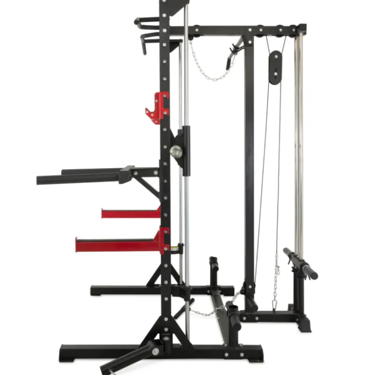 Smith machine combo rack à squat avec poulie haute et basse RM10LR1 Titanium Strength - Accessoires inclus