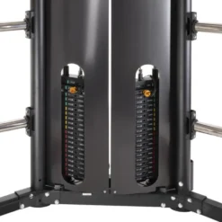 Smith machine de musculation avec colonnes de poids et barre guidée pour entraînement complet en salle de sport professionnelle